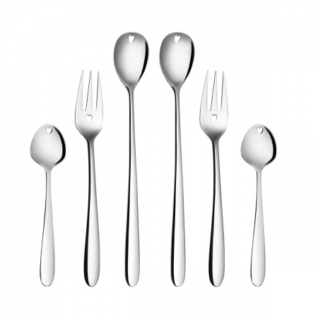 Darčekový set so srdiečkom 6 ks - Love Cutlery