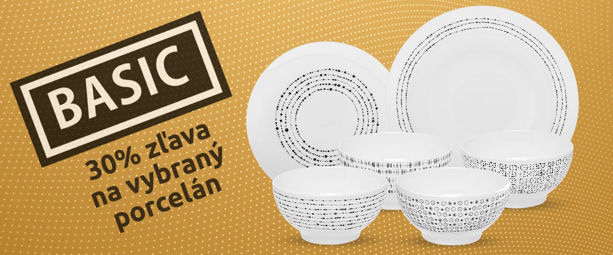 Zľavy na vybraný porcelán Basic